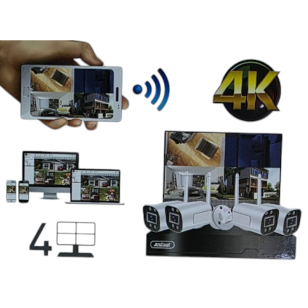 Andowl Complete CCTV System with 4 Cameras Q-S777 PRO
