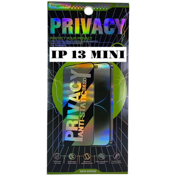PRIVACY SCREEN PROTECTORS FOR I PHONE - 13 MINI