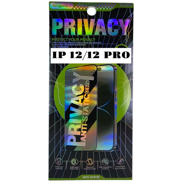 PRIVACY SCREEN PROTECTORS FOR I PHONE - 12/12 PRO
