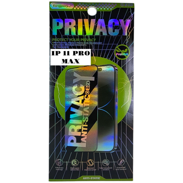 PRIVACY SCREEN PROTECTORS FOR I PHONE - 11 PRO MAX