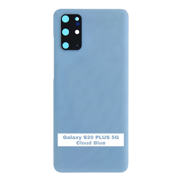 SAMSUNG S20 PLUS 5G - G986B - Battery Cover Extra Glass OEM - Cloud Blue – Image 3