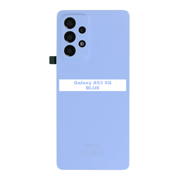 SAMSUNG Galaxy A53 5G – A536B – Battery Cover Extra Glass OEM – Blue – Image 3