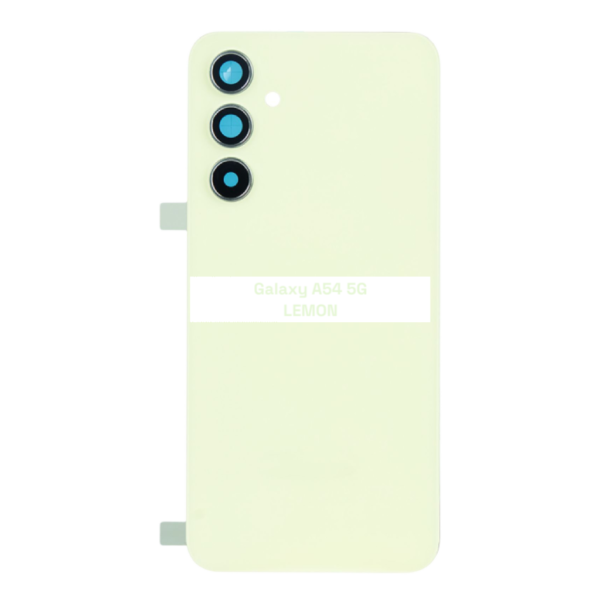 SAMSUNG Galaxy A54 5G – A546B – Battery Cover Extra Glass OEM – Lemon – Image 3