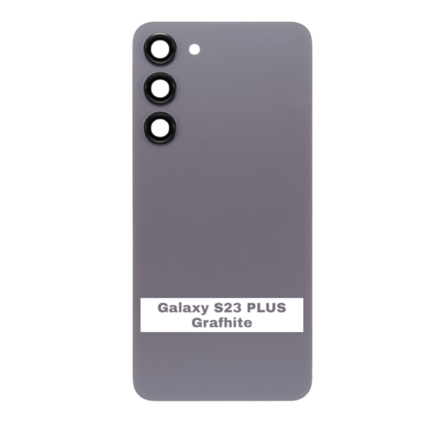 SAMSUNG S23 PLUS -S916B- Battery Cover Extra Glass OEM- Grafhite – Image 3