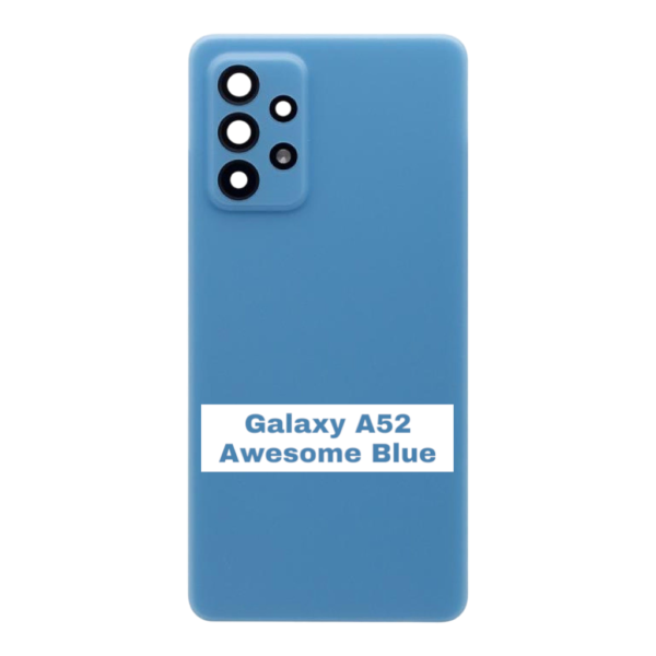 Samsung Galaxy A52 4G - A525F/ A52 5G - A525B / A52s 5G- A528B  – Battery Cover Extra Glass OEM – Awesome Blue – Image 3