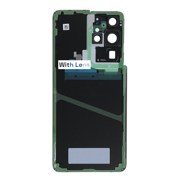 SAMSUNG S21 ULTRA 5G -G998B- Battery Cover Extra Glass OEM- Phantom Navy – Image 2