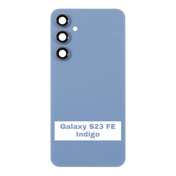 SAMSUNG S23 FE -S711B- Battery Cover Extra Glass OEM- Lndigo – Image 3