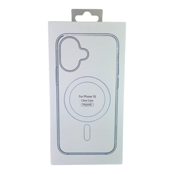ClEAR MAGNETIC PHONE CASE FOR IPHONE 16 -Clear – Image 4