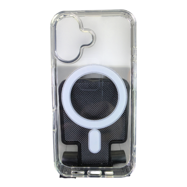 ClEAR MAGNETIC PHONE CASE FOR IPHONE 16 -Clear – Image 2