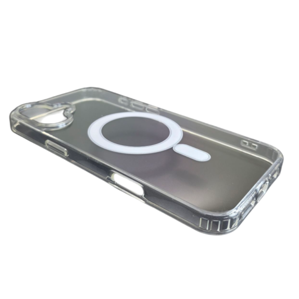 ClEAR MAGNETIC PHONE CASE FOR IPHONE 16 Plus -Clear – Image 2