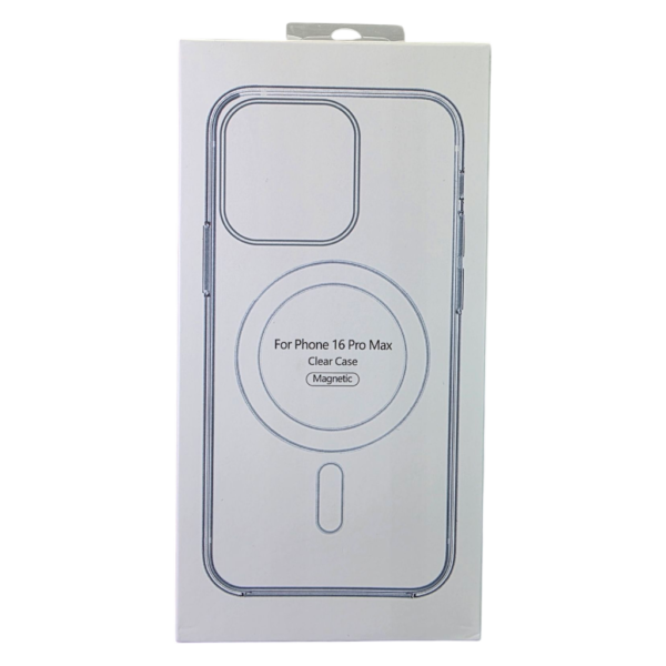 ClEAR MAGNETIC PHONE CASE FOR IPHONE 16 PRO MAX -Clear – Image 2