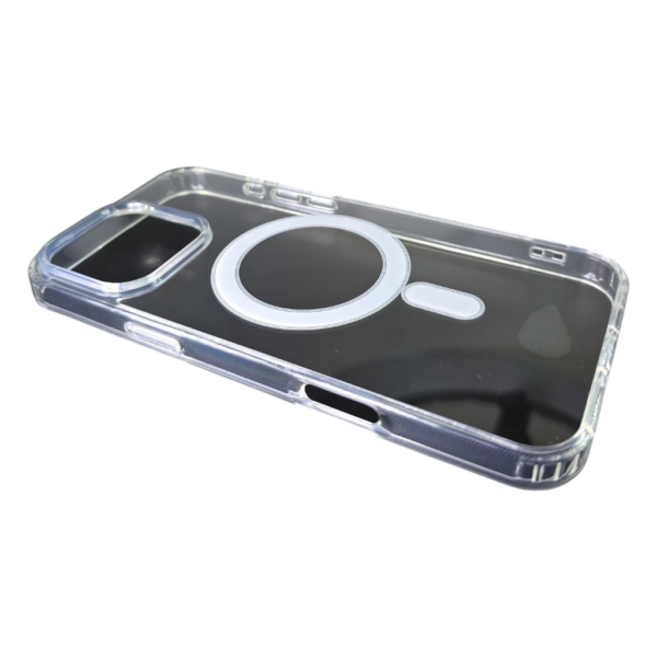 ClEAR MAGNETIC PHONE CASE FOR IPHONE 16 PRO MAX -Clear – Image 4