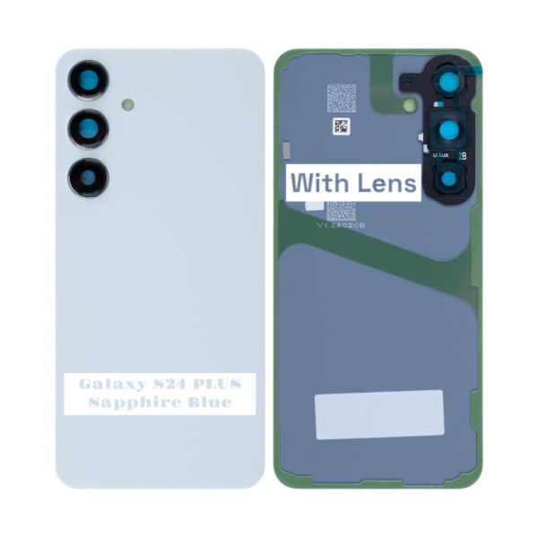SAMSUNG S24 PLUS -S926B- Battery Cover Extra Glass OEM –SAPPHIRE BLUE