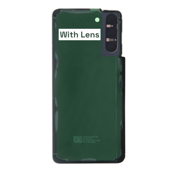 SAMSUNG S21 5G -G991B- Battery Cover Extra Glass OEM- Phantom Pink – Image 2