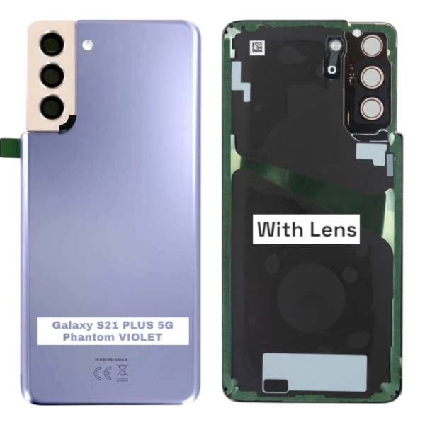SAMSUNG S21 PLUS 5G -G996B- Battery Cover Extra Glass OEM- Phantom Violet
