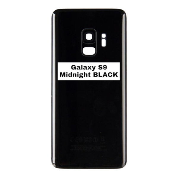 SAMSUNG Galaxy S9 – G960F – Battery Cover Extra Glass OEM – Midnight Black – Image 3