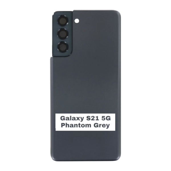 SAMSUNG S21 5G -G991B- Battery Cover Extra Glass OEM- Phantom Grey – Image 3