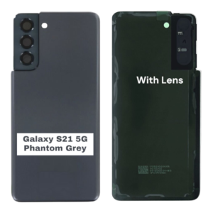SAMSUNG S21 5G -G991B- Battery Cover Extra Glass OEM- Phantom Grey