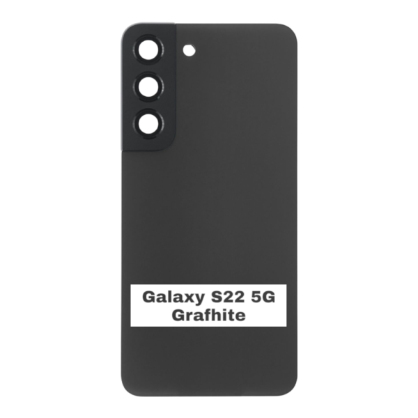 SAMSUNG S22 5G -S901B- Battery Cover Extra Glass OEM- Grafhite – Image 3