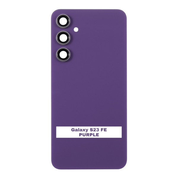 SAMSUNG S23 FE -S711B- Battery Cover Extra Glass OEM- Purple – Image 4