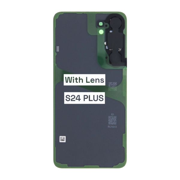 SAMSUNG S24 PLUS -S926B- Battery Cover Extra Glass OEM – Amber yellow – Image 2