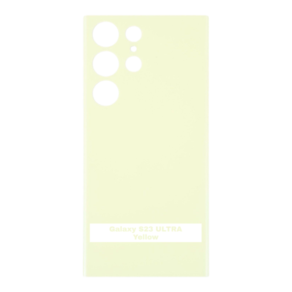 SAMSUNG S23 ULTRA -S918B- Battery Cover Extra Glass OEM- Yellow – Image 3