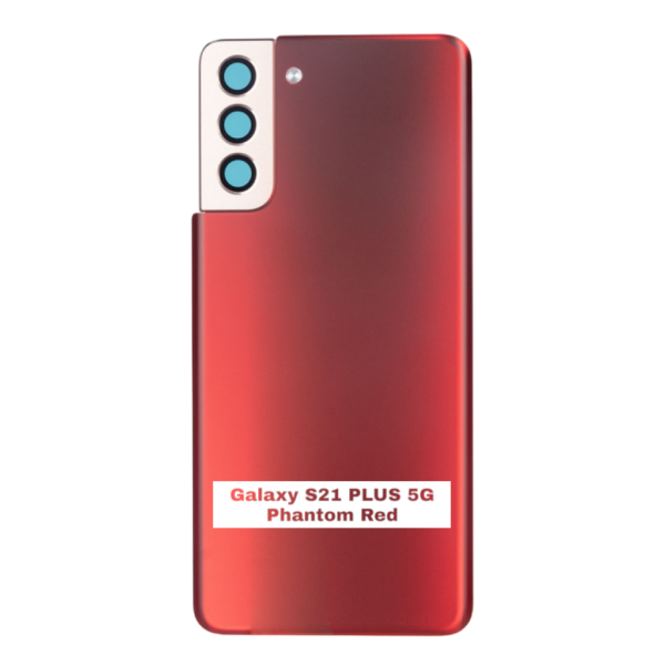 SAMSUNG S21 PLUS 5G -G996B- Battery Cover Extra Glass OEM- Phantom Red – Image 3
