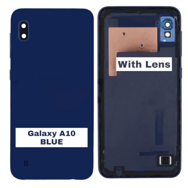 Samsung Galaxy A10 -A105F – Battery Cover Extra Glass OEM – Blue