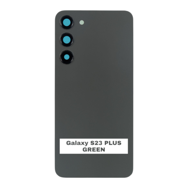 SAMSUNG S23 PLUS -S916B- Battery Cover Extra Glass OEM- Green – Image 3