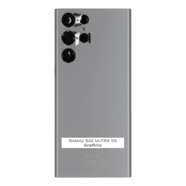 SAMSUNG S22 ULTRA 5G -S908B- Battery Cover Extra Glass OEM- Grafhite – Image 3