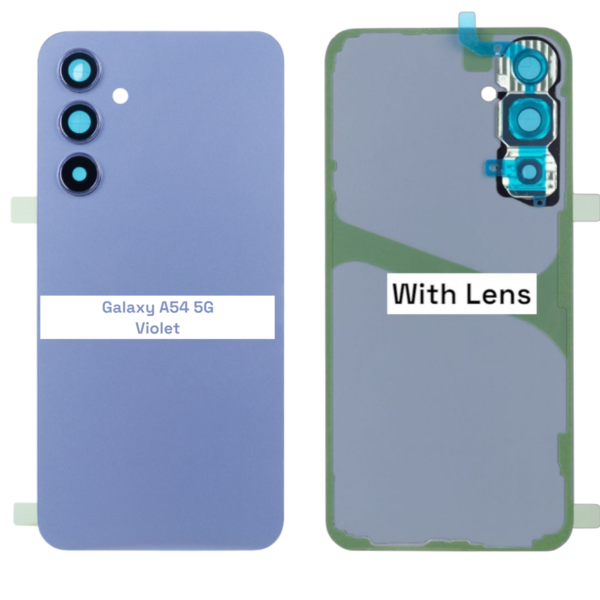 SAMSUNG Galaxy A54 5G – A546B – Battery Cover Extra Glass OEM – Violet