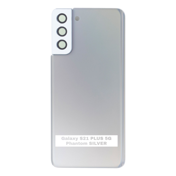 SAMSUNG S21 PLUS 5G -G996B- Battery Cover Extra Glass OEM- Phantom Silver – Image 3