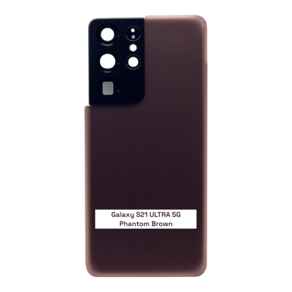 SAMSUNG S21 ULTRA 5G -G998B- Battery Cover Extra Glass OEM- Phantom Brown – Image 3