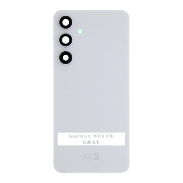 SAMSUNG S24 FE -S721B- Battery Cover Extra Glass OEM – Gray – Image 3