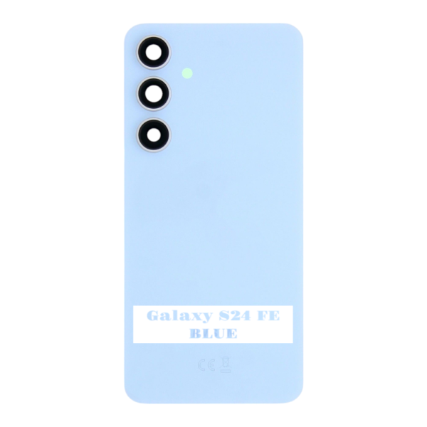 SAMSUNG S24 FE -S721B- Battery Cover Extra Glass OEM – Blue – Image 3