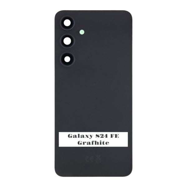 SAMSUNG S24 FE -S721B- Battery Cover Extra Glass OEM – Grafhite – Image 3