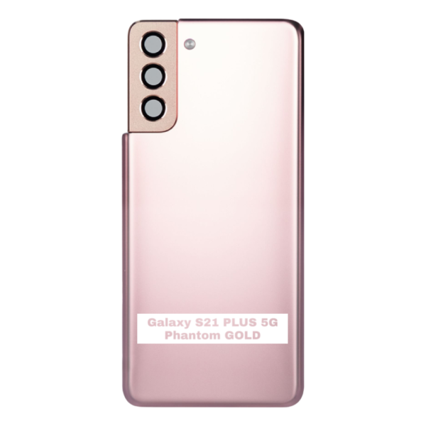 SAMSUNG S21 PLUS 5G -G996B- Battery Cover Extra Glass OEM- Phantom Gold – Image 3