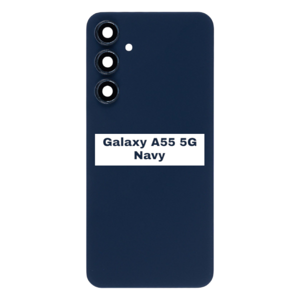 SAMSUNG Galaxy A55 5G – A556B – Battery Cover Extra Glass OEM – Navy – Image 3