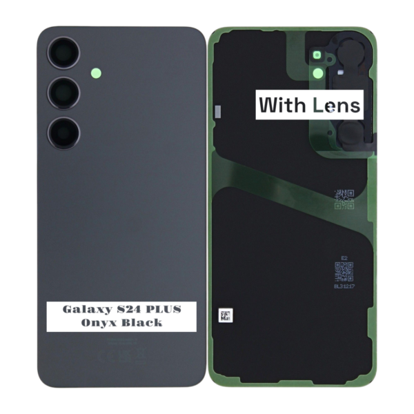 SAMSUNG S24 PLUS -S926B- Battery Cover Extra Glass OEM – Onyx Black