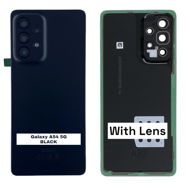 SAMSUNG Galaxy A53 5G – A536B – Battery Cover Extra Glass OEM – Black