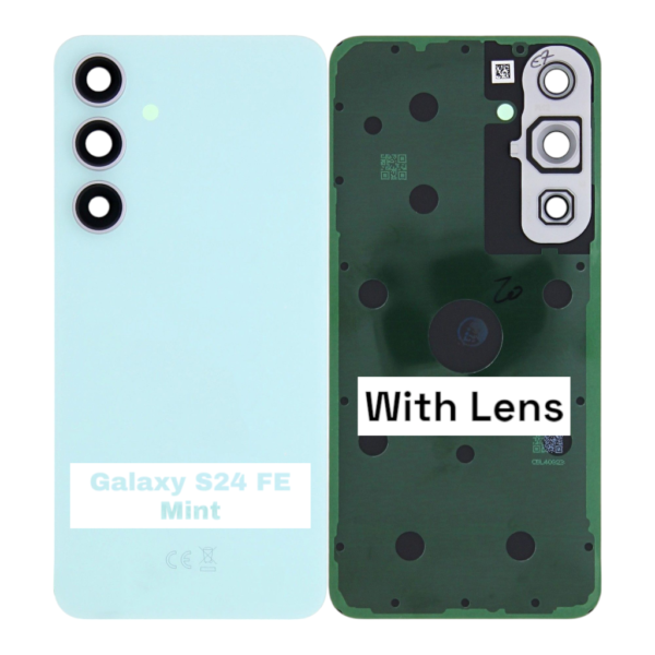 SAMSUNG S24 FE -S721B- Battery Cover Extra Glass OEM – Mint