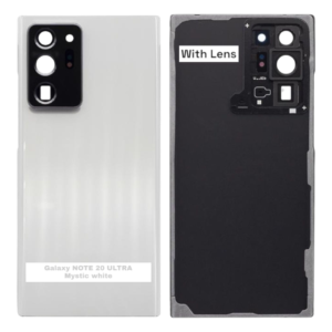 Samsung Galaxy NOTE 20 ULTRA –N985F- Battery Cover Extra Glass OEM – MYSTIC WHITE