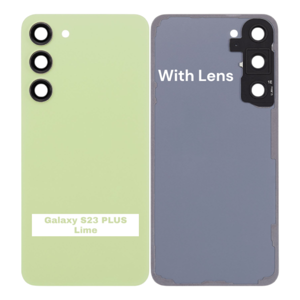 SAMSUNG S23 PLUS -S916B- Battery Cover Extra Glass OEM- Lime