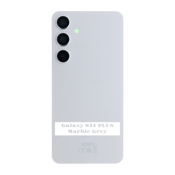 SAMSUNG S24 PLUS -S926B- Battery Cover Extra Glass OEM – Marble Grey – Image 3