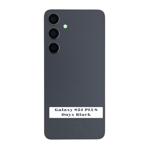SAMSUNG S24 PLUS -S926B- Battery Cover Extra Glass OEM – Onyx Black – Image 3