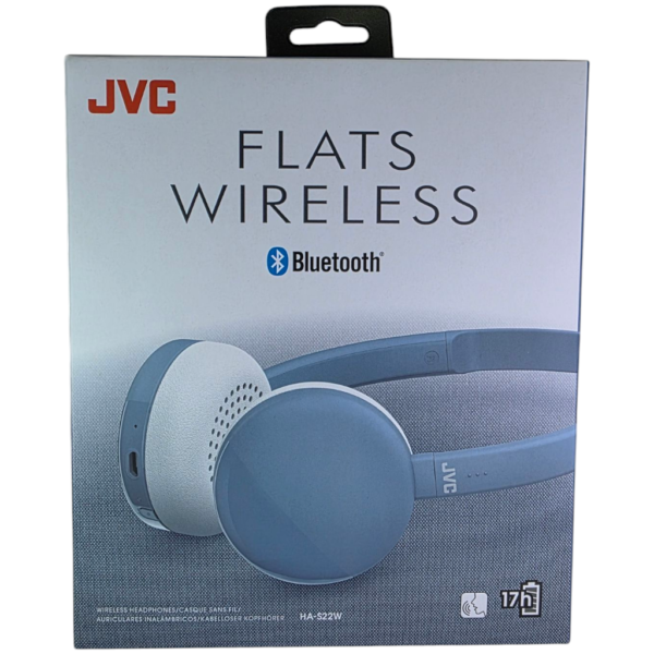 JVC On-Ear Wireless Headphones - HA-S22W - BLUE