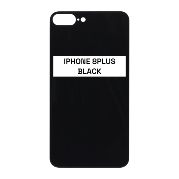 I PHONE 8 PLUS - Battery Cover Extra Glass - black
