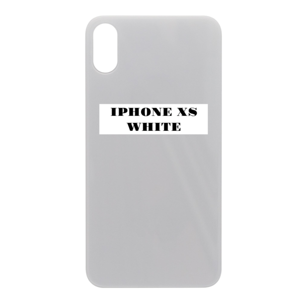I PHONE XS – Battery Cover Extra Glass – White