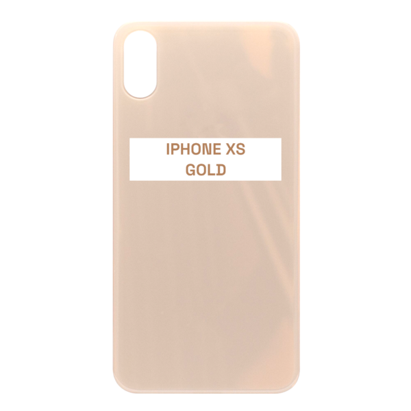 I PHONE XS – Battery Cover Extra Glass – Gold