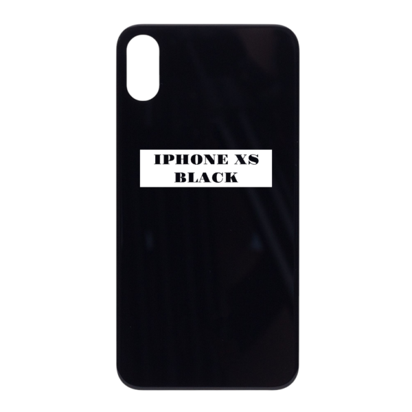 I PHONE XS – Battery Cover Extra Glass – Black